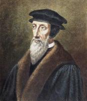 John Calvin wearing his favorite hat