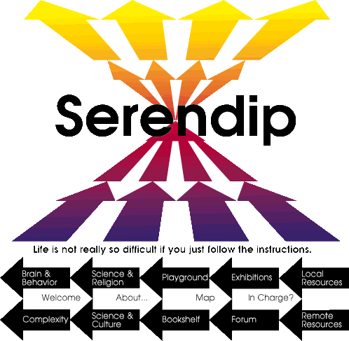 Serendip logo with arrows pointing in all directions